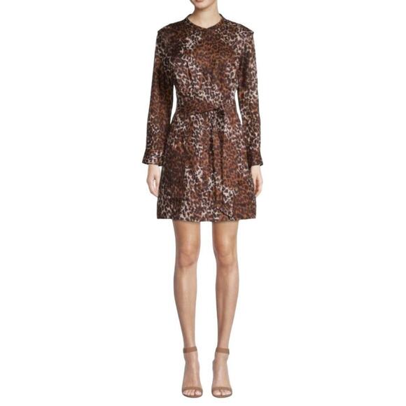 VERONICA BEARD Dresses & Skirts - Veronica Beard Hanneli Animal Print Linen Shirtdress Womens Size 0 NWOT $495